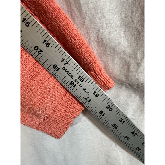 Coldwater Creek Women's XL (16) Coral Pink Knit Cartigan - Picture 9 of 9